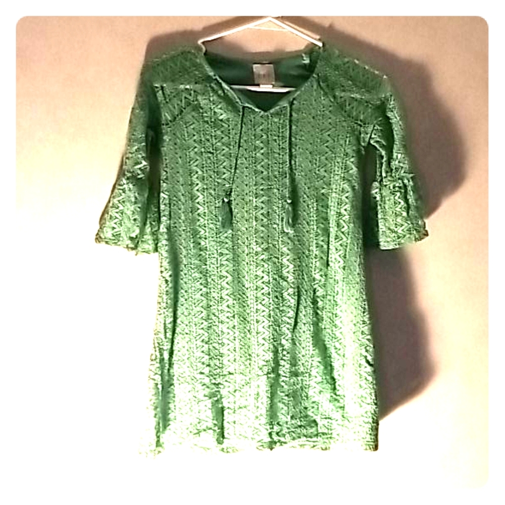 Size 10 in girls teal green dress